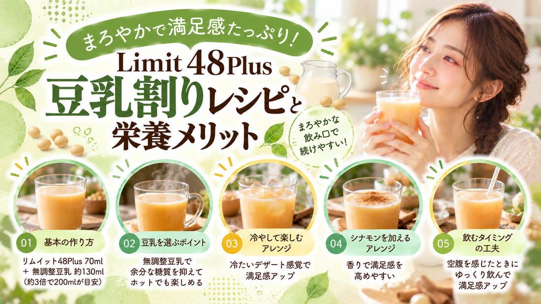 Lim:it 48PLUS豆乳割りレシピと栄養メリットの基本と実践方法を紹介するガイド