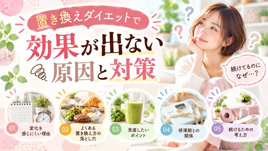 置き換えダイエットで効果が出ない原因と対策の基本と実践方法を紹介するガイド